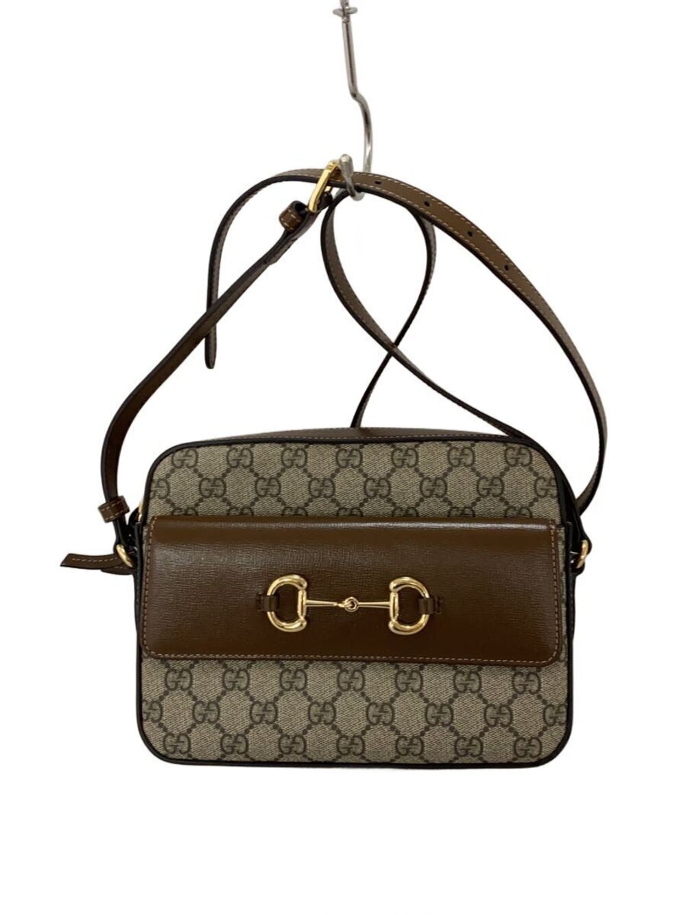 Gucci Shoulder Bag Horsebit GG Supreme Brown All over